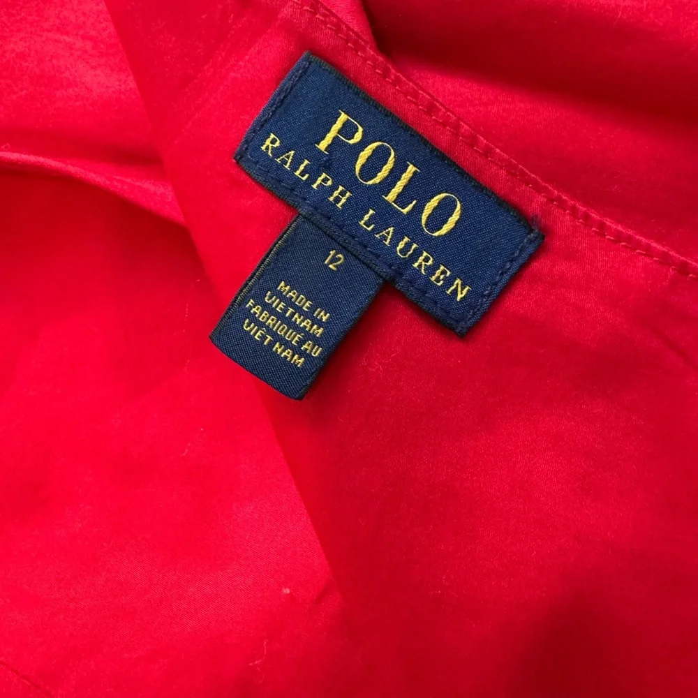 Polo by Ralph Lauren Red Sleeveless Fit-and-Flare Dress